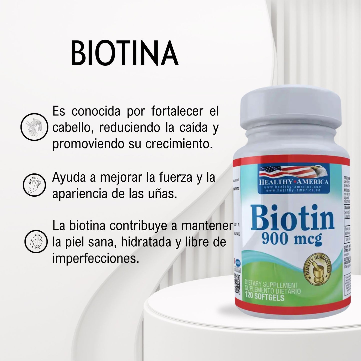 Biotina 900mcg