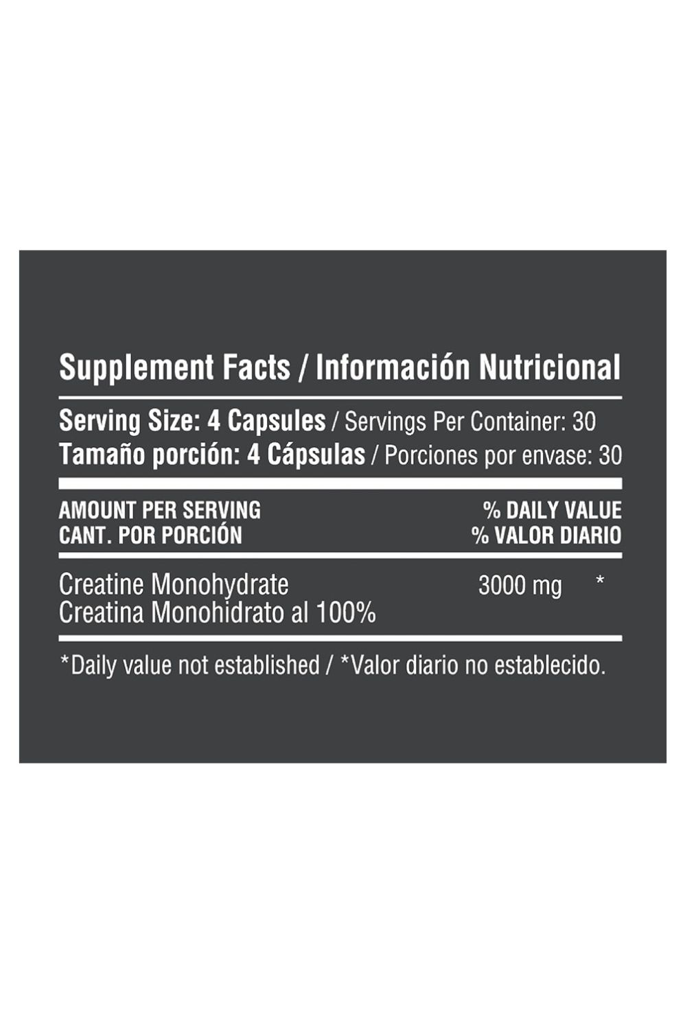 CREATINE MONOHYDRATE 120 CAP